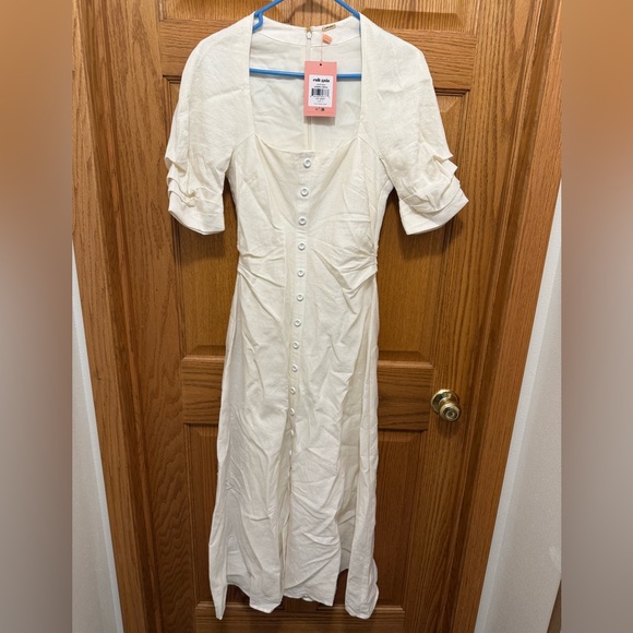 cult gaia Dresses & Skirts - NWT Cult Gaia Karissa Dress Off White Size Small